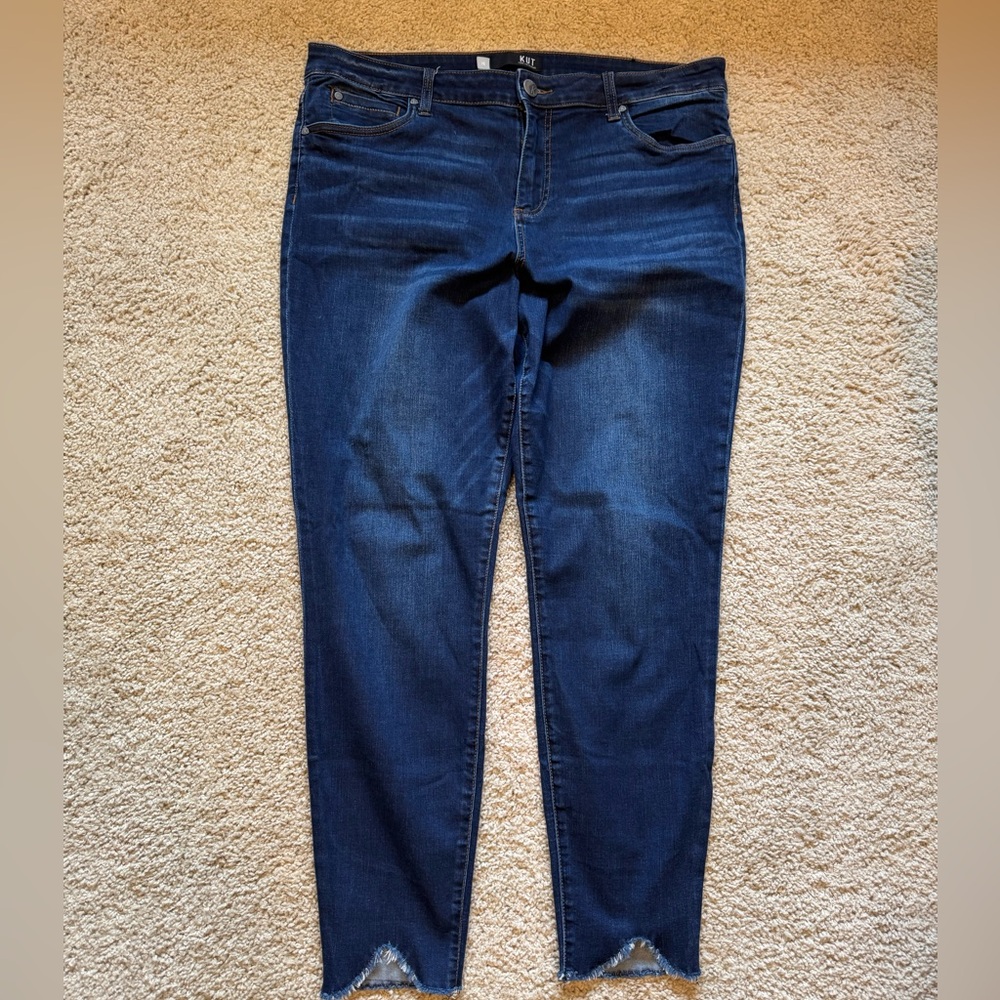 Kut from the Kloth cropped & frayed Skinny Jeans